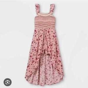 Art Class Smocked walk through romper dress
